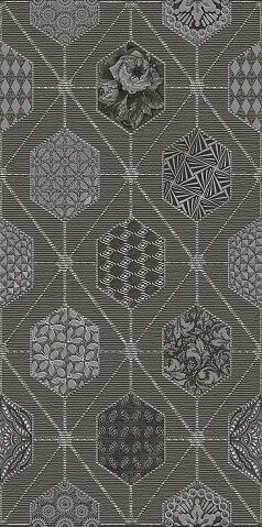 Azori Devore Gris Geometria 31.5x63 ID 414056 - 1