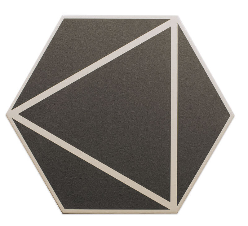 DNA Tiles Fancy Lines Graphite 20x23 ID 468693 - 1