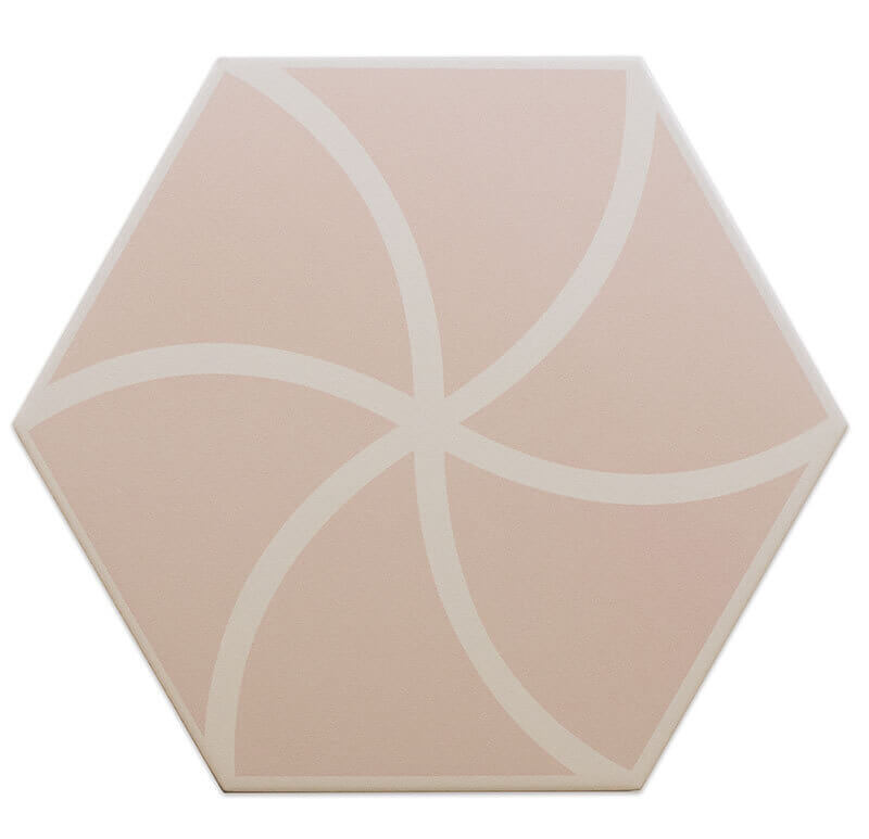 DNA Tiles Fancy Waves Pink 20x23 ID 468695 - 1