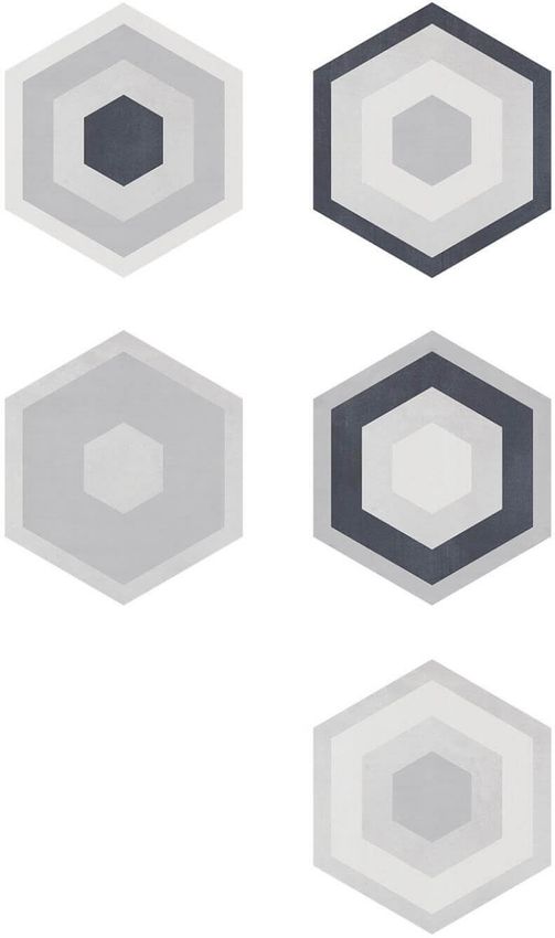 Geotiles Starkhex Starkdec Gris 25.8x29 ID 310203 - 1