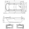 Акриловая ванна Riho Future XL - 5