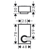 Держатель для душа Hansgrohe Porter E