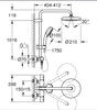 Душевой гарнитур Grohe Tempesta Cosmopolitan