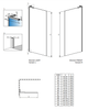 Душевая перегородка Radaway Modo SL White II Right