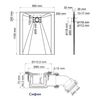 Душевой поддон WasserKRAFT Main
