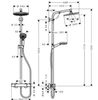 Душевая стойка Hansgrohe Crometta S 240 1jet LowPressure - 7