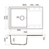 Кухонная мойка Omoikiri Daisen 78T PL Tetogranit, платина