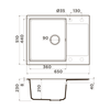 Кухонная мойка Omoikiri Daisen 65T CH Tetogranit, шампань