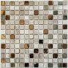 Плитка Мозаика Bonaparte Mosaics Dreams Beige, 30x30, с рисунком, коричневая, глянцевая - 1