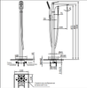 Напольный смеситель AltroBagno Aperto - 6