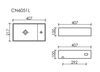 Раковина подвесная Ceramica Nova Element Белая Глянцевая - 5