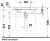 Раковина подвесная Duravit DuraStyle