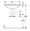 Раковина встраиваемая Geberit VariForm