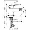 Смеситель для биде Hansgrohe Logis E