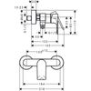 Смеситель для душа Hansgrohe Rebris E