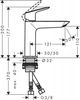 Смеситель для раковины Hansgrohe Logis Fine 110 - 6