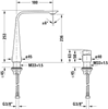 Смеситель для раковины Duravit D.1