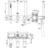 Смеситель для ванны с душем Gessi 316