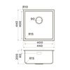 Кухонная мойка Omoikiri Tadzava 44-U/I IN ULTRA 15 нержавеющая сталь
