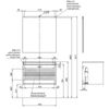 Тумба с раковиной Aquanet Lino 80 (Flat) Дуб Веллингтон - 4